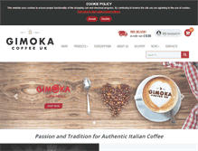 Tablet Screenshot of gimokacoffee.com